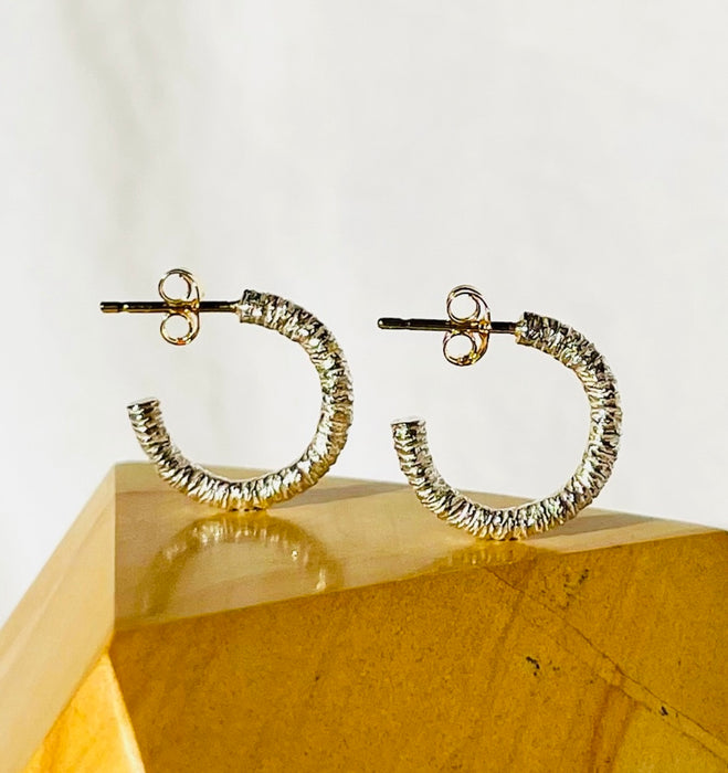 Gold Glimmer Hoops